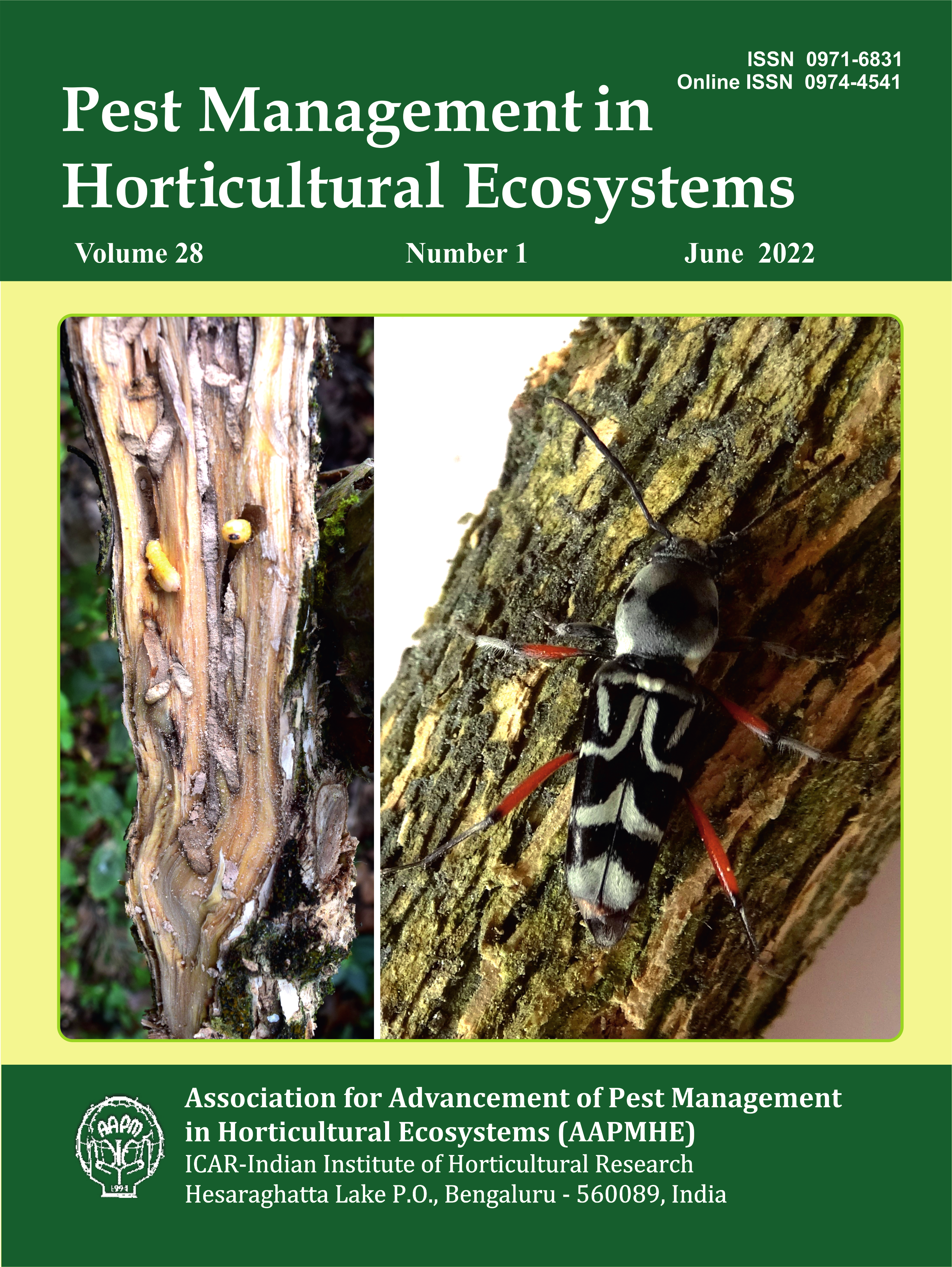 					View Vol. 28 No. 1 (2022): Pest Management in Horticultural Ecosystems
				