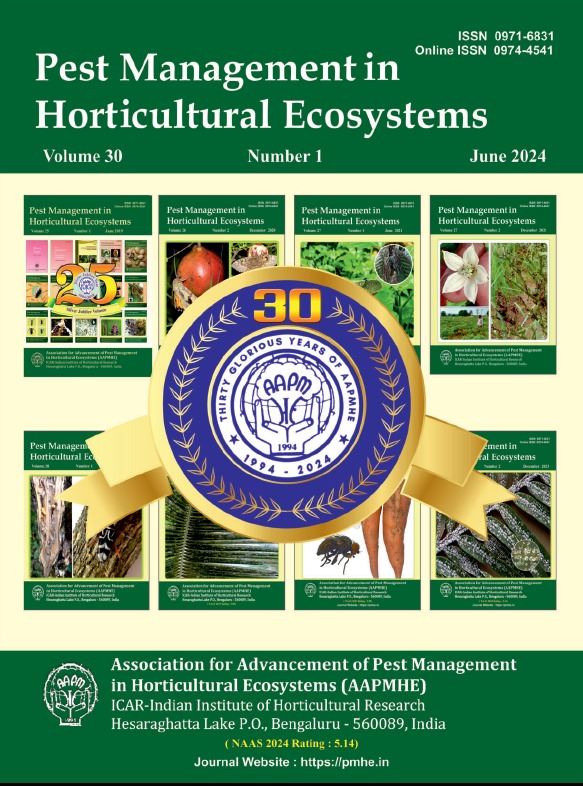 					View Vol. 30 No. 01 (2024): Pest Management in Horticultural Ecosystems
				