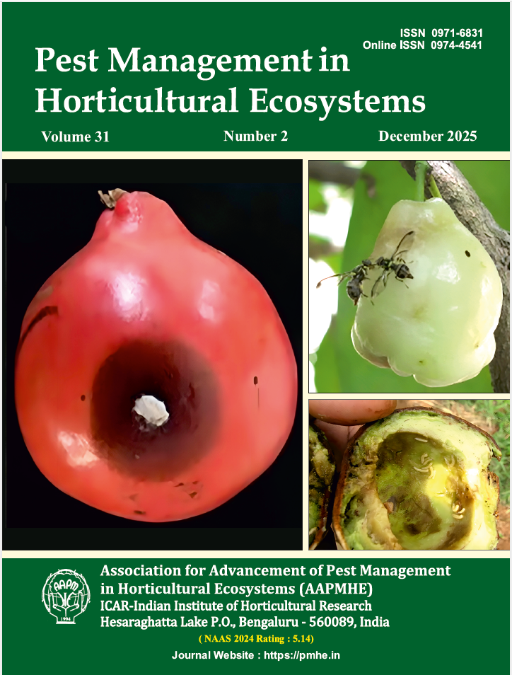 					View Vol. 31 No. 2 (2025): Pest Management in Horticultural Ecosystems
				